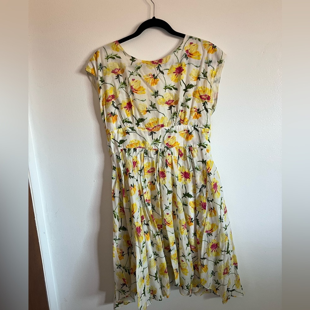 Anthropologie: Lil Matilija Yellow Sundress